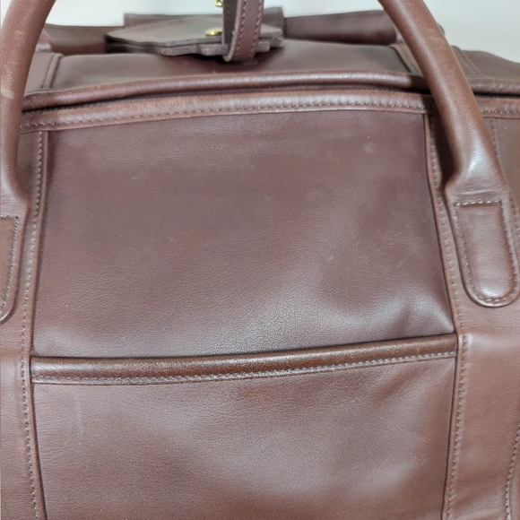 Coach Lexus Collaboration 0596 Women,Men Leather Boston Bag,Shoulder Bag Dark... - Picture 7 of 13